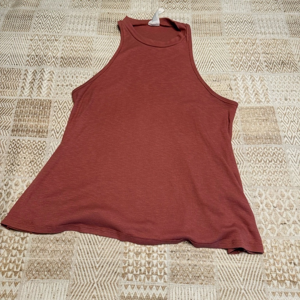 Free People Flowy Muscle High Neck Tank Top